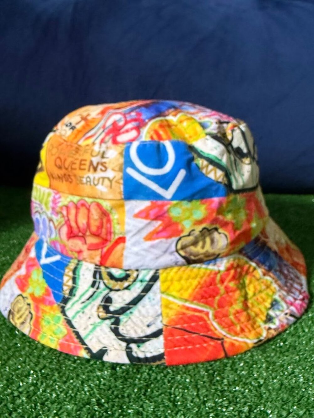 Urban Street Graffiti Multicolor Reversible Bucket Hat Hip Hop Fest OSFA Unisex